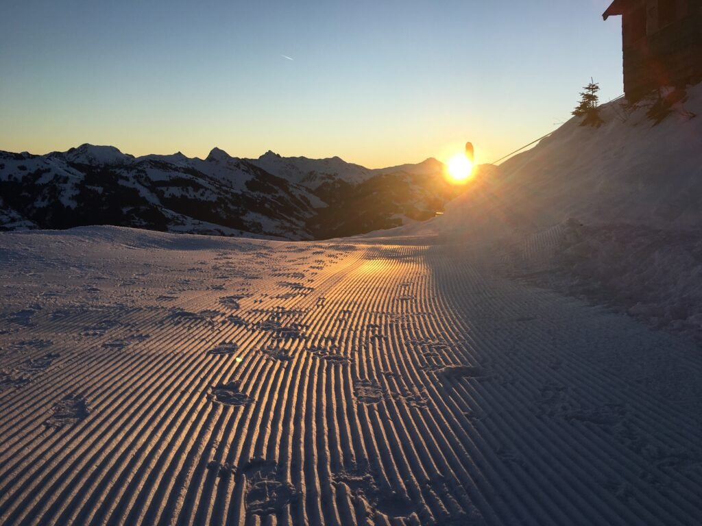 bedrijf op wintersport